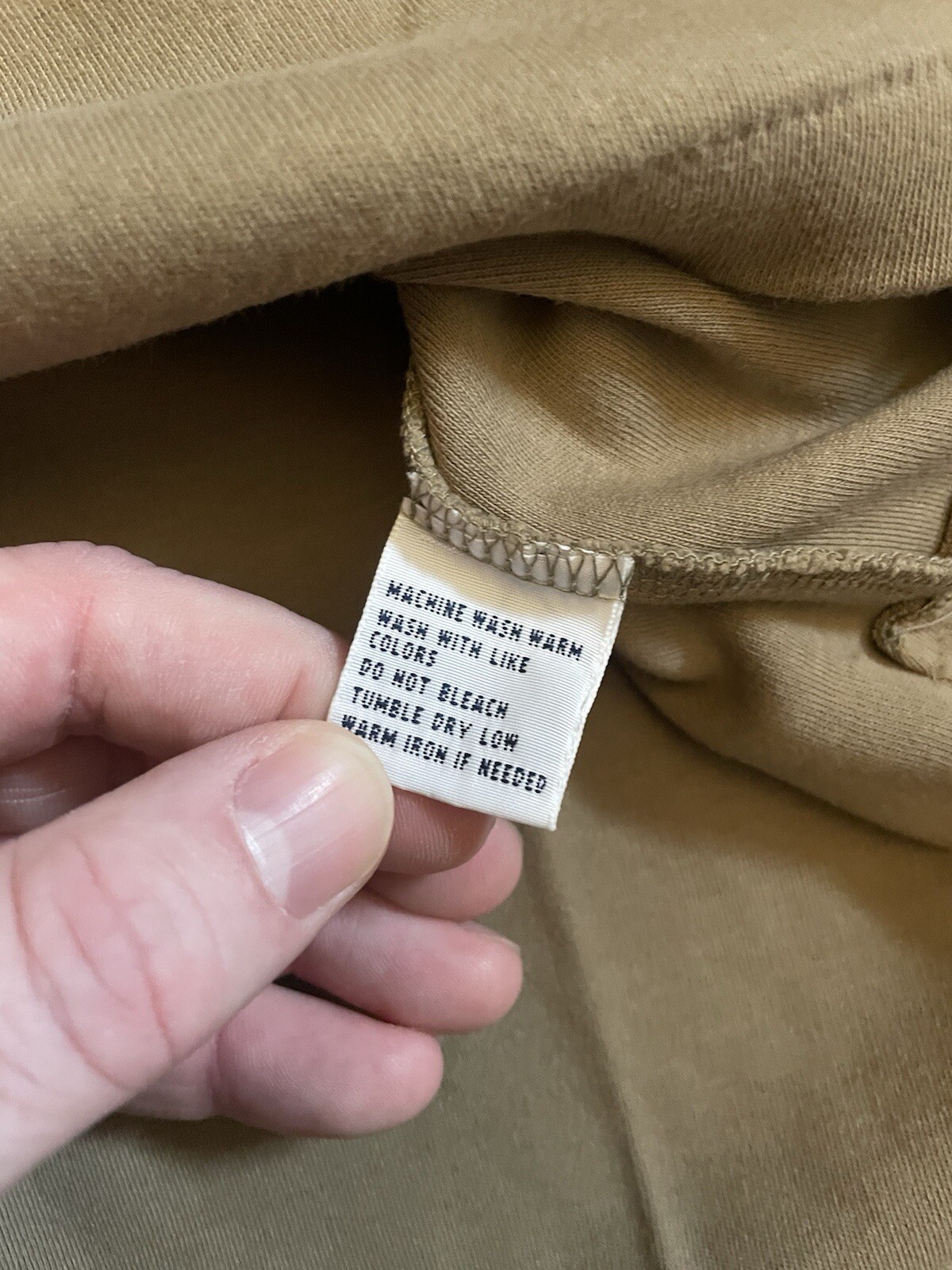 Polo Ralph Lauren camicia colletto marrone oliva taglia XL cotone uomo vintage pony