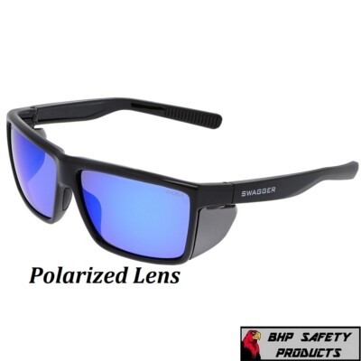 MCR SWAGGER SR2 SAFETY GLASSES SUNGLASSES WITH DETACHABLE SIDE SHIELDS 1/PAIR