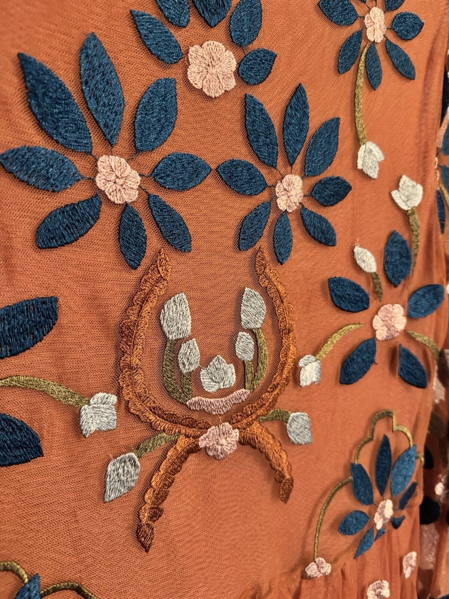 Philosophy by Republic Flower Embroidered Dress Size M | eBay Philosophy by Republic Flower Embroidered Dress Size M | eBay