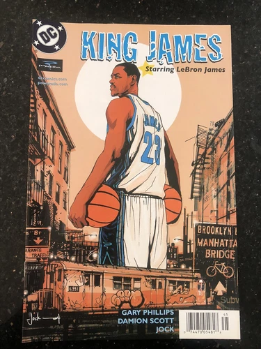 King James 1 DC Comics Lebron James 2004 Powerade Comic book Jock cover art