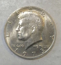 1973-P Kennedy Half, Uncirculated, Brilliant Shine, Quick & FREE SHIPPING 