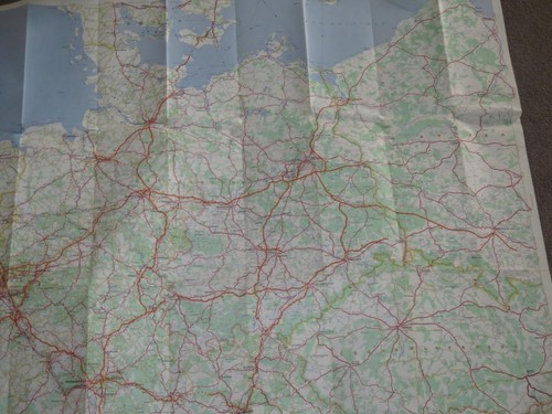Lienzo vintage MAPA MICHELIN 987 Alemania Benelux y Austria Grandes Rutas 1963 - Imagen 4 de 4