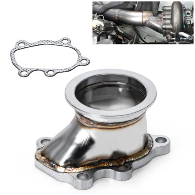 V- band Clamp Flange 2.5'' 63mm Turbo Down Pipe Adapter Fit For T25 T28 GT25 GT28