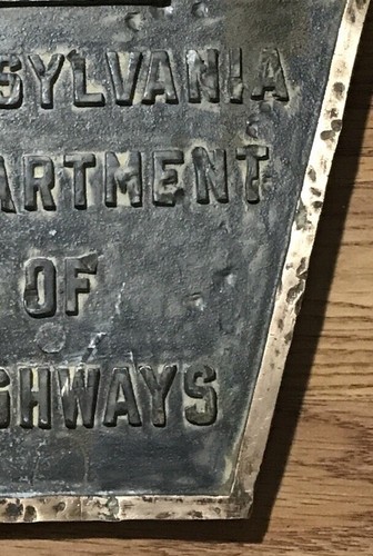 PA Highway Tunnel / Bridge Brass Plate Sign Plaque Railroadiana 1962 PA Keystone - Imagen 10 de 11