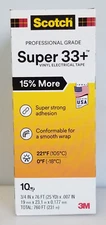 3M Scotch SUPER 33+ Vinyl Electrical Tape 3/4" X 76', 10-Pack, NEW