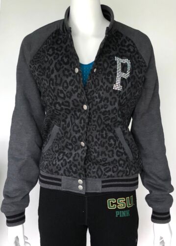 Victoria's Secret Pink Varsity Jacke Bomberjacke Strass XS L Neu mit Etikett - Bild 2 von 3