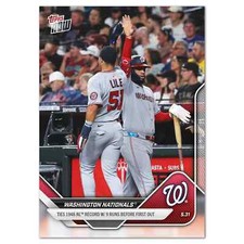 2025 Topps Now Card 244 Washington Nationals 9 Runs Before 1st Out-Free Shipping