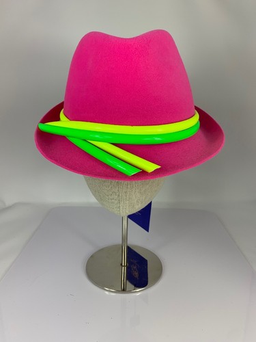 NWT Philip Treacy Hot Pink Wool Felt 