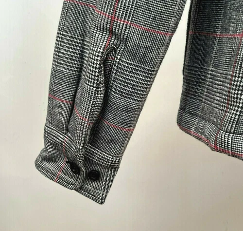 Obey Men's Shirt Jacket Menace Black/White/Red Size M NWT Shepard Fairey image 5