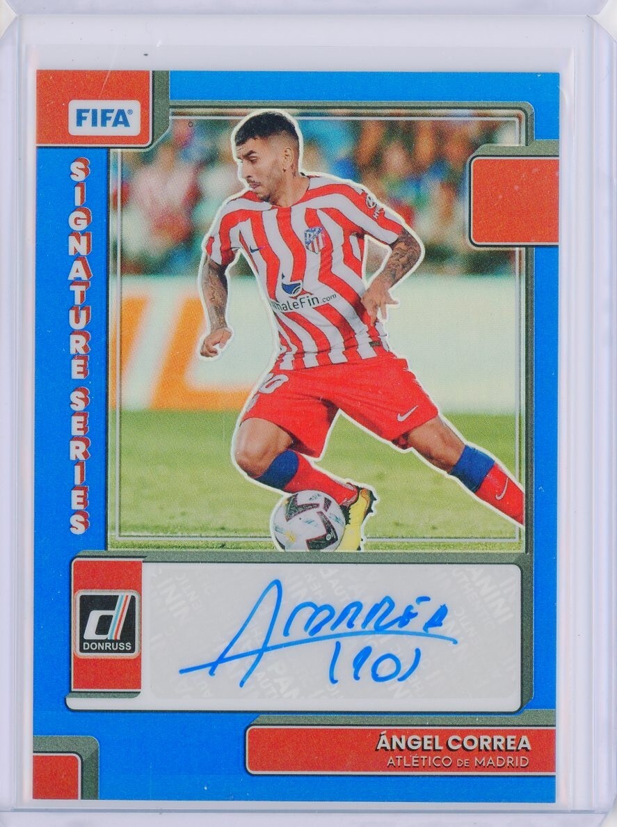2022-23 Panini Donruss Optic ANGEL CORREA BLUE Prizm AUTO