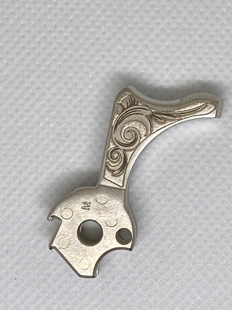 1911 gi style hammer deep laser engraved satin nickel plated | eBay