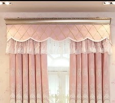 European Style Curtains Room Luxury Atmospheric Embroidered Window Curtain Decor
