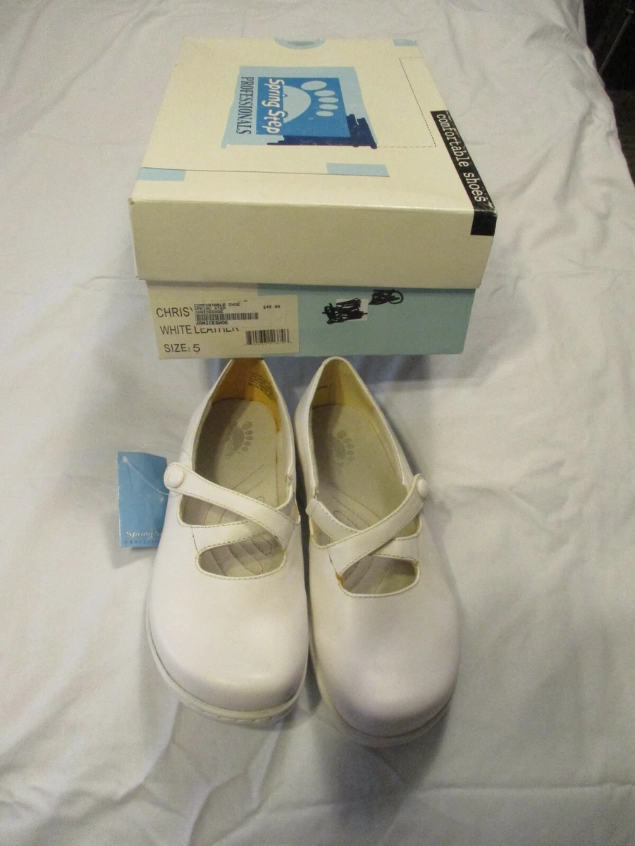 Spring step white nursing best sale shoes