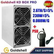 Goldshell Upgrade KD-Box Pro 2.6TH Kadena ASIC KDA Crypto Miner W/ Power Supply