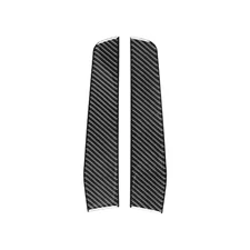 Carbon Fiber Rear Window Pillar Posts Panel Cover Trim For Ford Maverick 2022-25