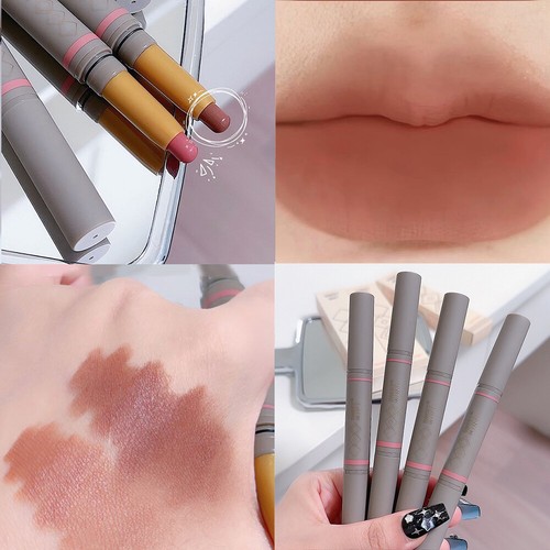 Double Head Lipstick Lip Liner Waterproof Pencil / Pen Matte Long Lasting Makeup - Picture 5 of 23