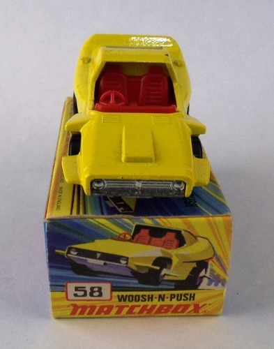 Matchbox Superfast Lesney #MB58-B Woosh-N-Push w/ type "D" Box 1972 - Picture 4 of 8