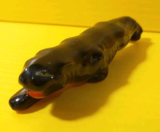 Figurine vintage Redware miniature panthère noire 4" x 1" JAPON