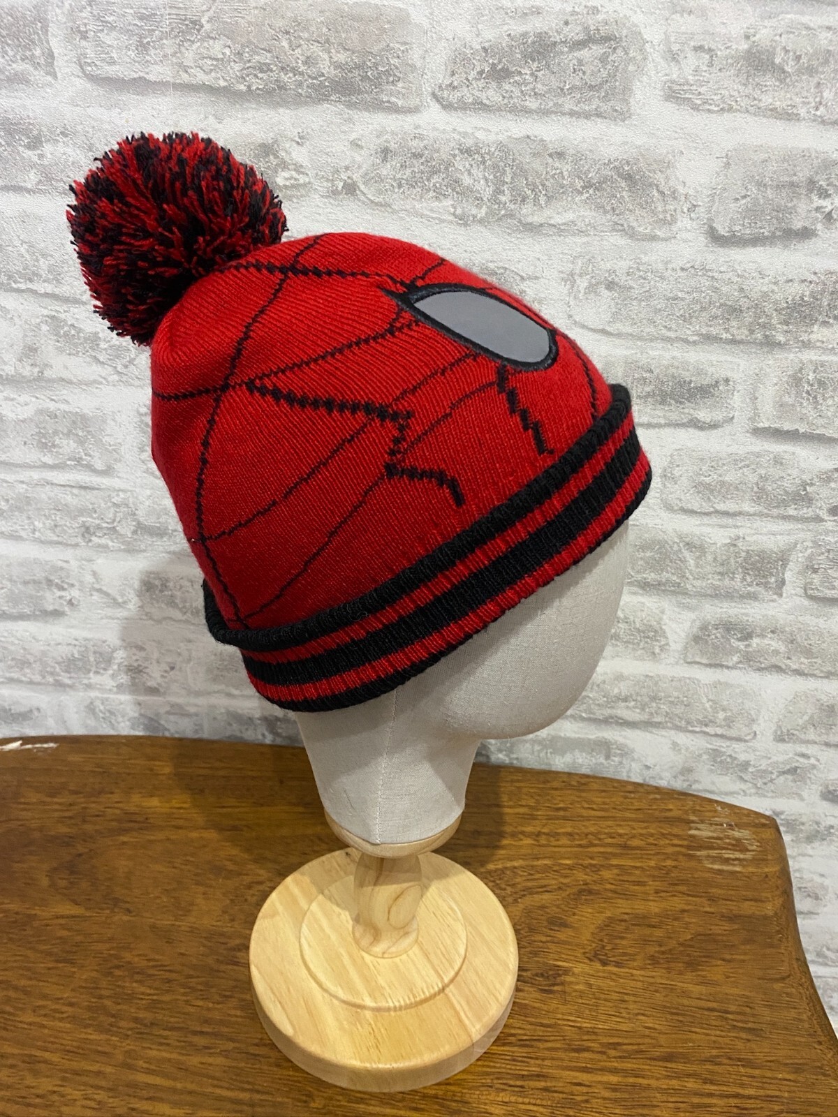 PRIMARK MARVEL Spiderman beanie hat bobble S/M S306 eBay