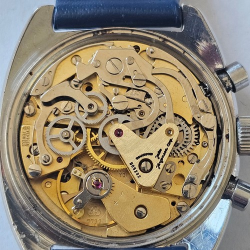 JULES JURGENSEN-CRONO-ACCIAIO-VALJOUX 7733-OVERSIZE (38,5 MM)-SUB 50 M-FULL SET - Picture 15 of 24
