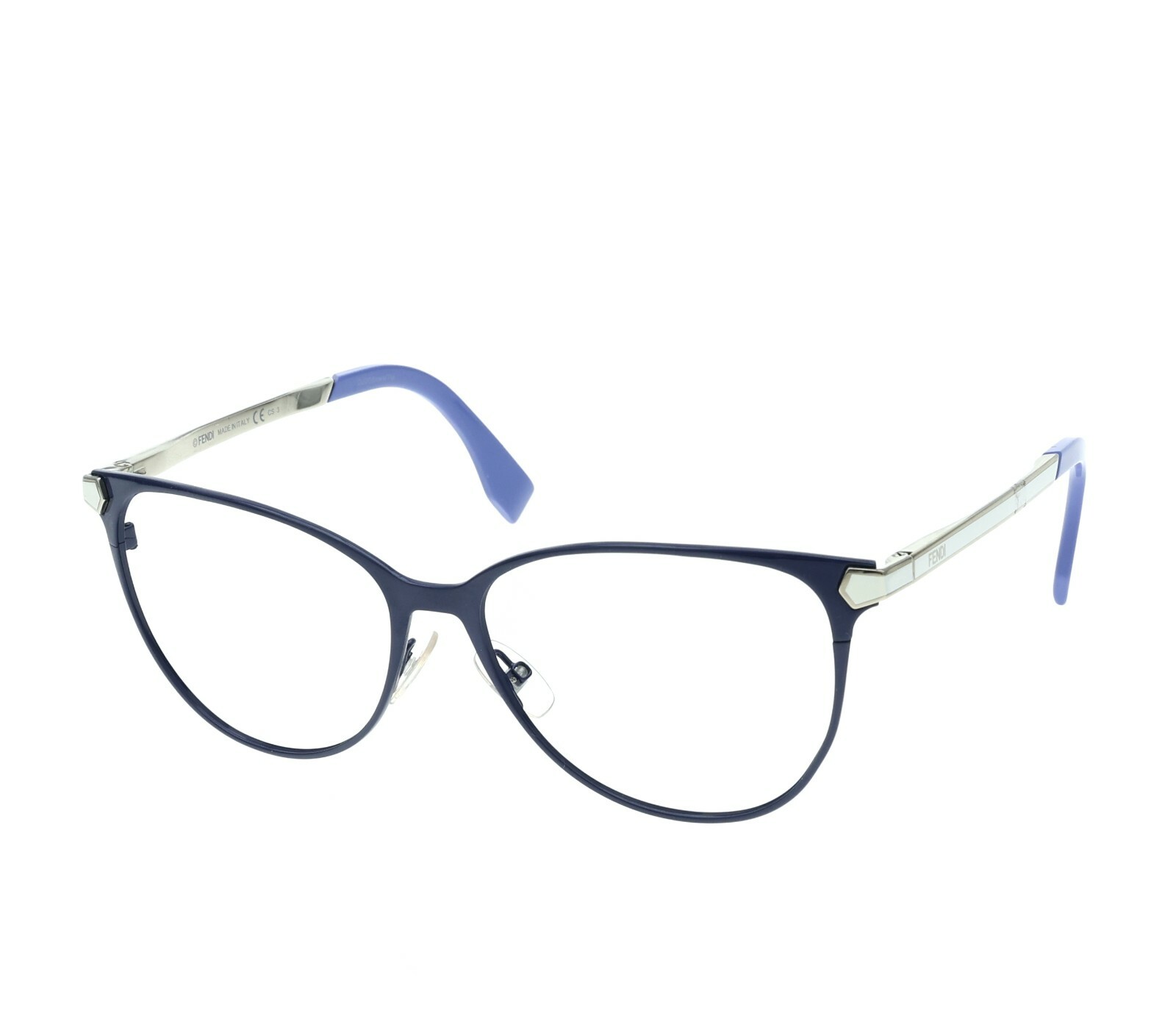 FENDI Womens Blue Cat Eye 57mm Sunglasses Frame R2676-image