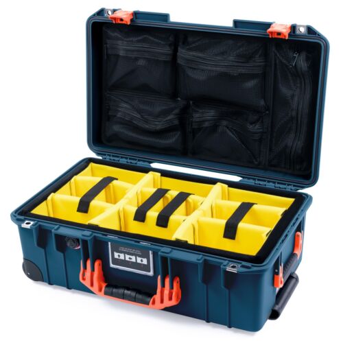 Pelican x ColorCase 1535 Air - vendu Pacifique profond avec verrous orange