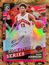 2021-22 Panini Donruss Optic DAVID JOHNSON Signature Series RC Pink Holo SSP /25