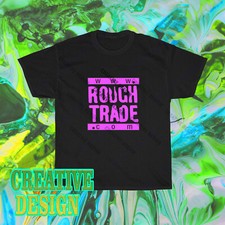 New Design Rough Trade Records Logo Black T-Shirt Funny Size S to 5XL