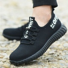 MENS LADIES WOMEN ULTRA LIGHTWEIGHT STEEL TOE CAP SAFETY WORK SHOES TRAINERS UK