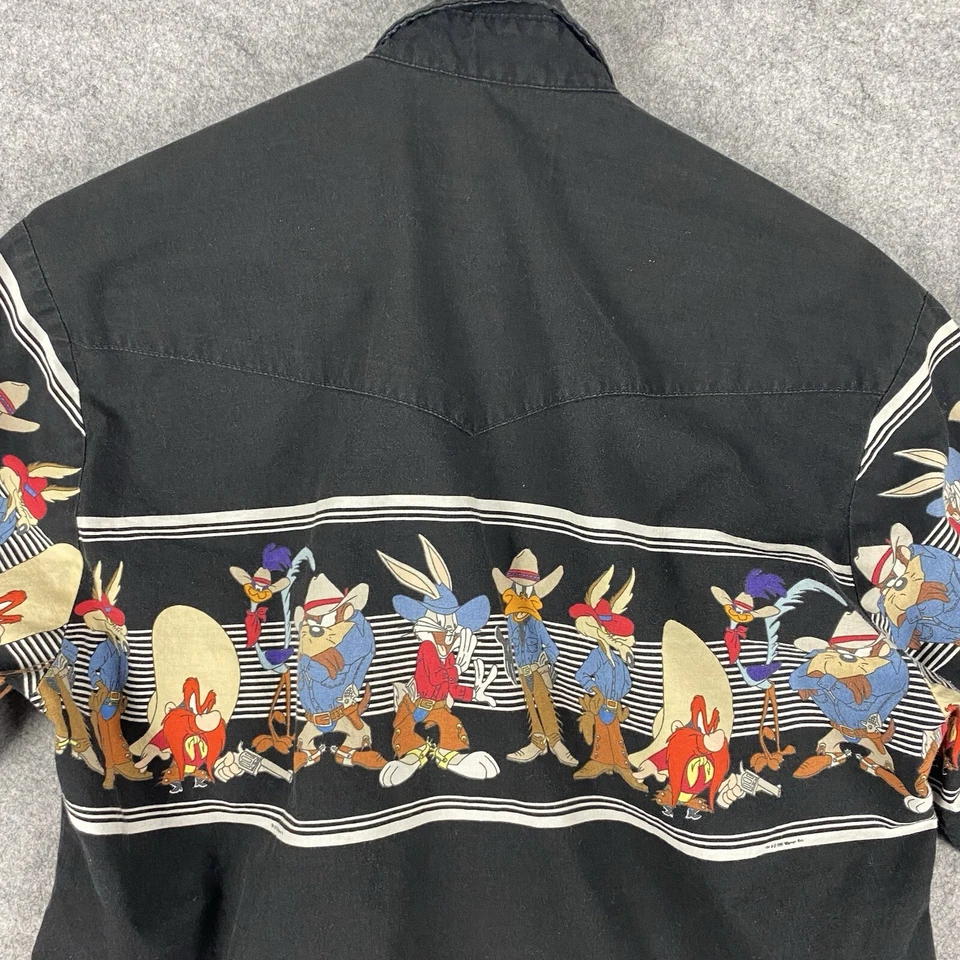 Looney Tunes Shirt Mens M Bugs Bunny Daffy Duck Tasmanian Road Runner Yosemite - Image 4 of 4