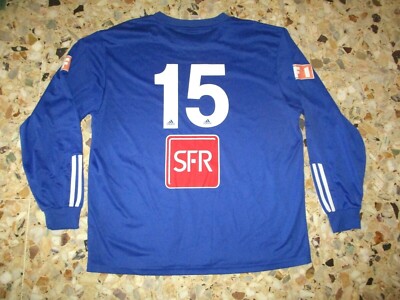 Maillot porté Adidas Coupe de France 2002 Rouge #15 SFR