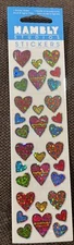 HEARTS -HAMBLY STUDIOS-Scrapbook -PRISMATIC STICKERS~COLORFUL~ COLLECTIBLE~RARE