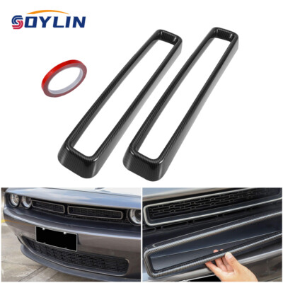 Front Grill Grille Insert Cover Trim Accessories for Dodge Challenger 2015-2023