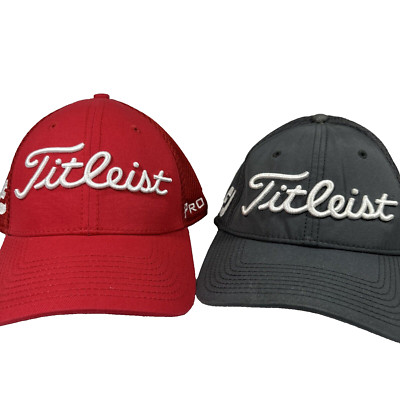 Titleist Tour Performance Pro V1 Golf Hat Cap Navy Red Footjoy New Era Lot Of 2
