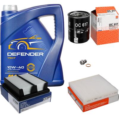 MAHLE Inspektionspaket 5 L MANNOL Defender 10W-40 für Honda Insight 1.3 Hybrid