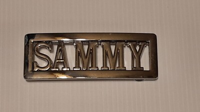 SAMMY Custom Personalized Name Belt Buckle -Put your name or word on Buckle