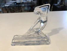 Kristalcolor Italy Glass Figurine/Paperweight Female Nude Signed: Sussmuth