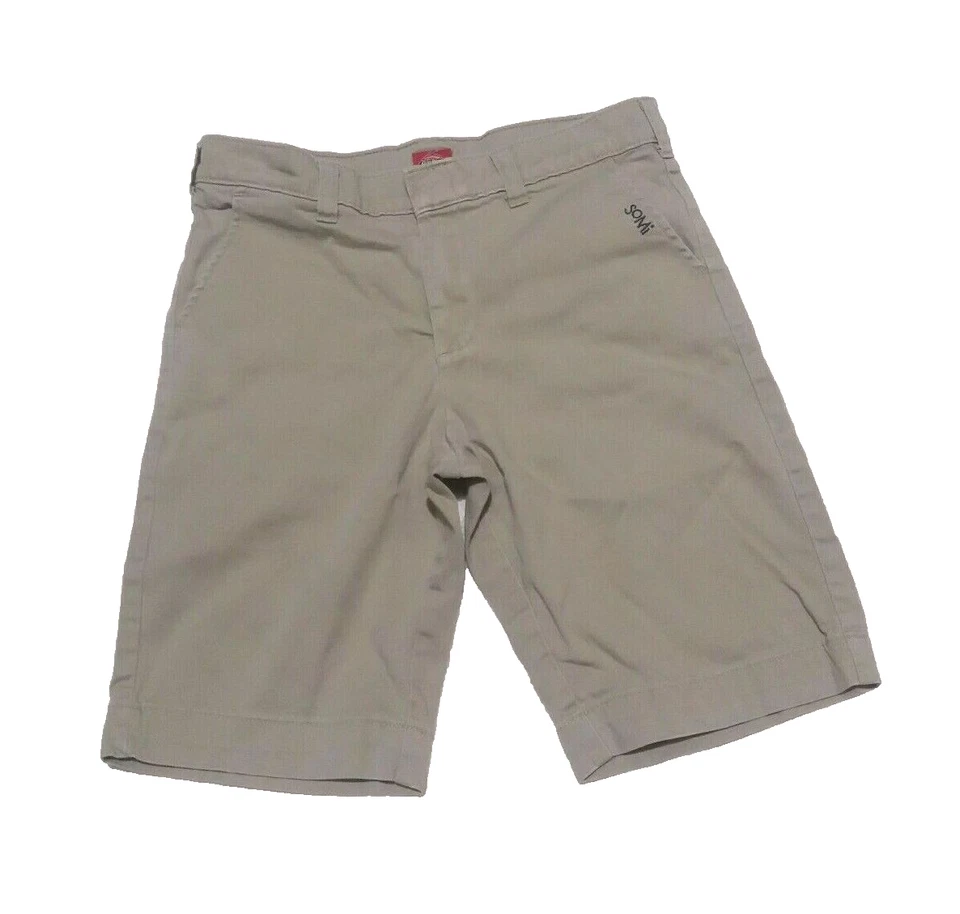 4 DICKIES Pantalones Cortos Caqui Talla 12 Uniforme Escolar Chinos Parque Infantil Campamento 25" Cintura Foto 4 de 4