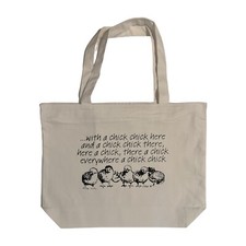 Design Zipper Tote/Hand Bag Books Chicks-Chicken-Inside Zipper Pocket Heavy Duty