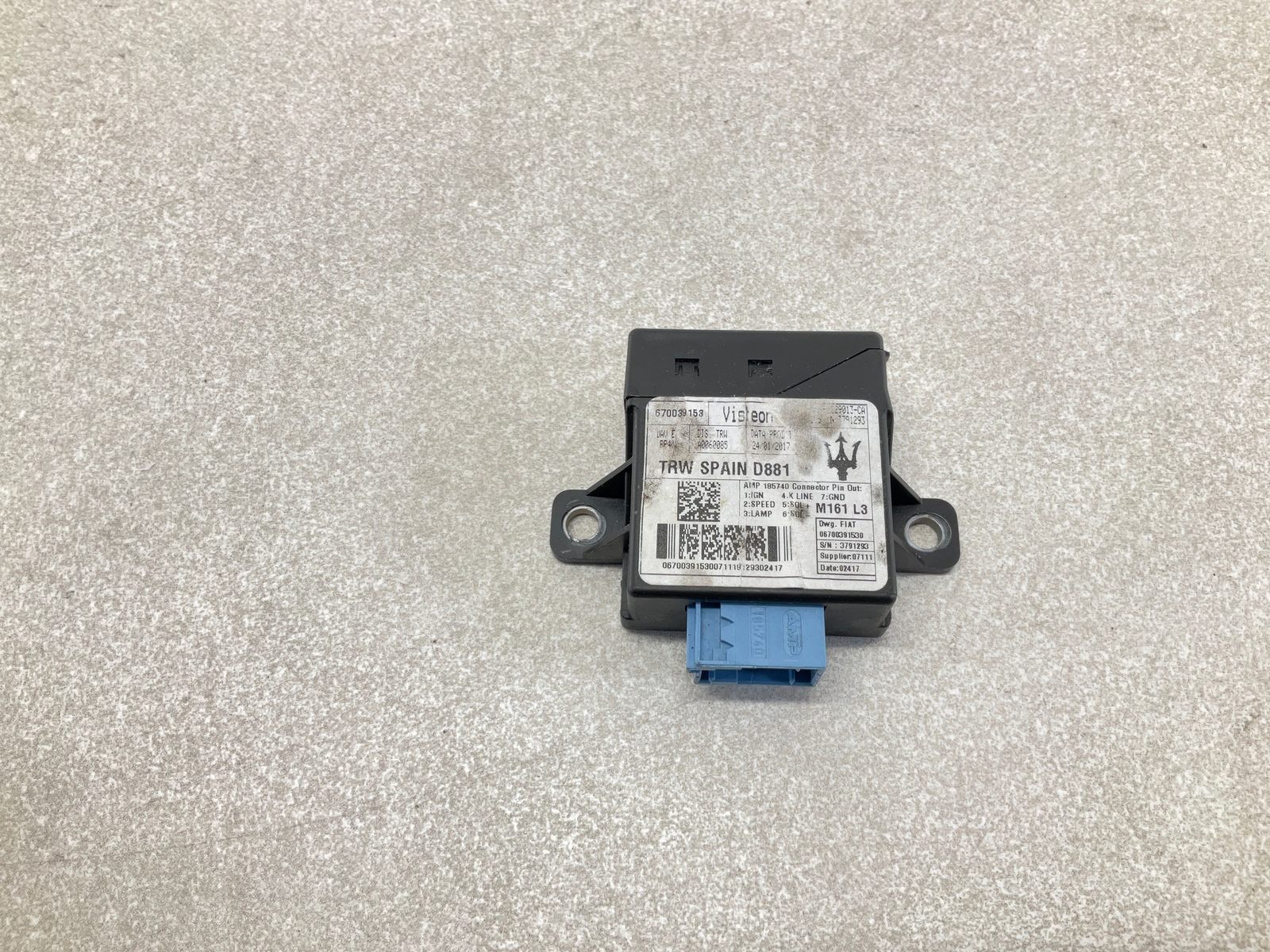 17-20 MASERATI Levante Power Steering Control Module 670039153 OEM CM