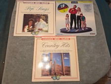 Karaoke Sing Along LaserDisc Lot of 3 Pop Songs Country Hits Vocal Images 12"