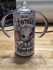 Customized Elephan Sippy Cup with Straw