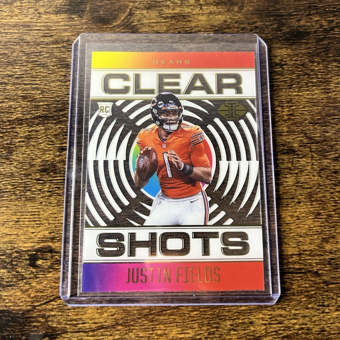 Panini 2021 Illusions Justin Fields Rookie Clear Shots Insert #CS-19 Bears