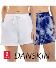 NWT Danskin 2-pk french terry active shorts- M