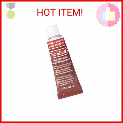 AMACO Rub n Buff Wax Metallic Finish - Rub n Buff Spanish Copper 15ml Tube - Ver