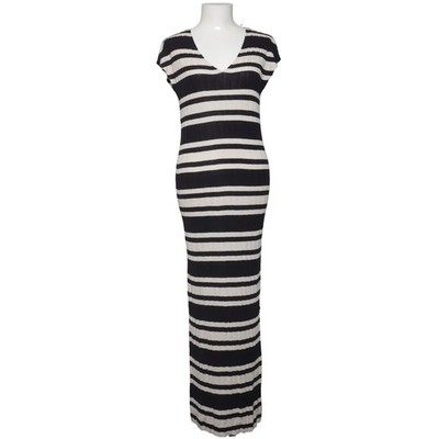 H&M, Maxikleid, Größe: S, Schwarz/Beige, Acryl/Viskose, Streifen, Damen #Vyp