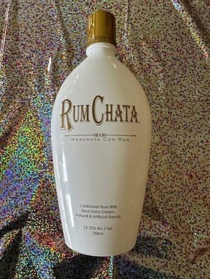 Rum Chata Carribean Rum Empty Liquor Bottle 375ml