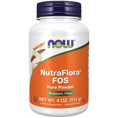 Nutra Flora FOS Powder Vegetarian 4 OZ  by Now Foods