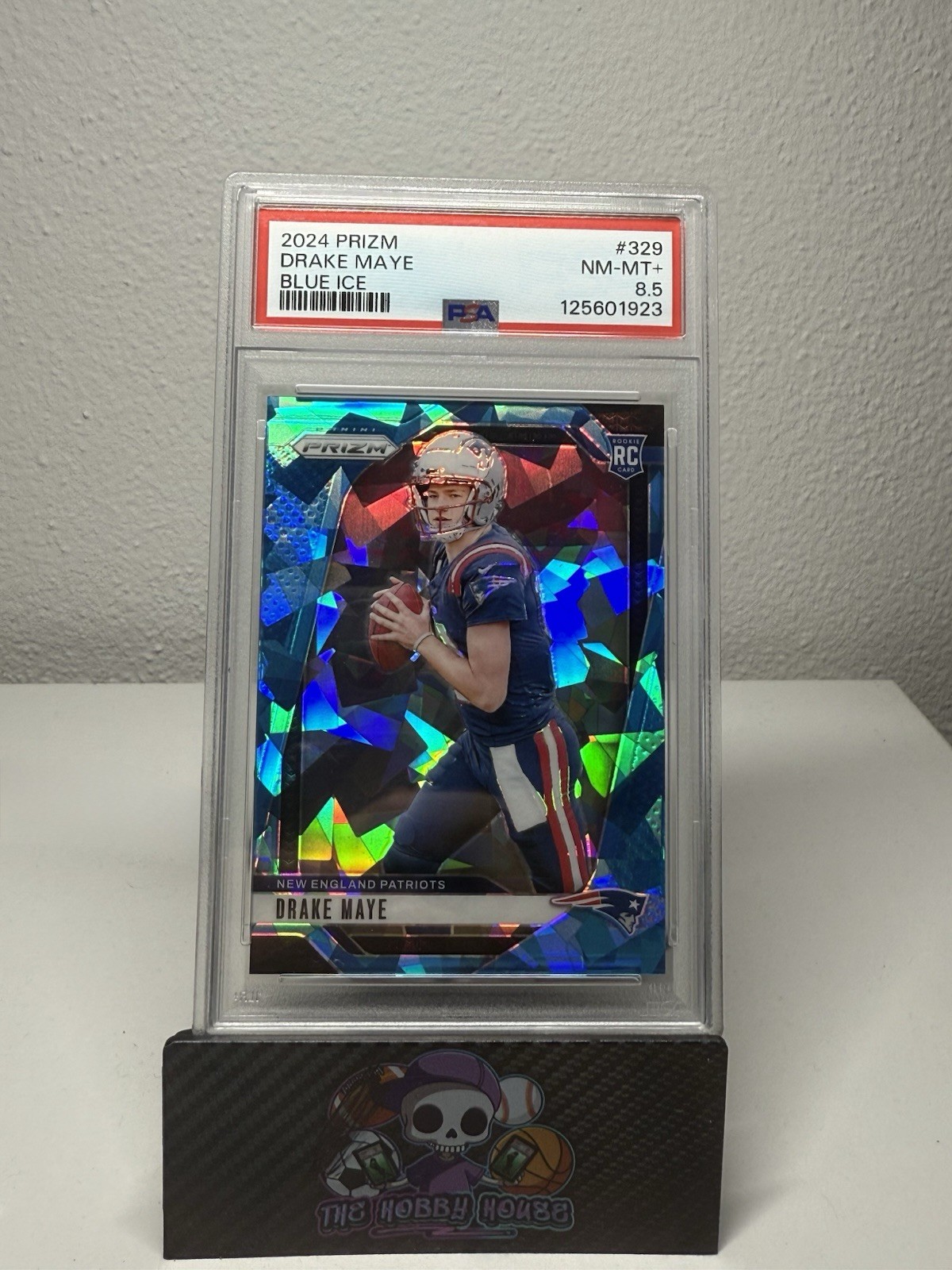 2024 Panini Prizm - Rookies Drake Maye #329 Blue Ice Prizm /99 Rookie