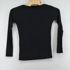 Vince Black Long Sleeve Micromodal Spandex Top Size S